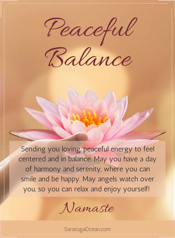 Peaceful Balance - Sending you loving