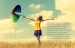 mood-girl-dress-color-hands-smile-summer-umbrella-umbrella-happiness-freedom-plants-nature-field-sun-sky-clouds