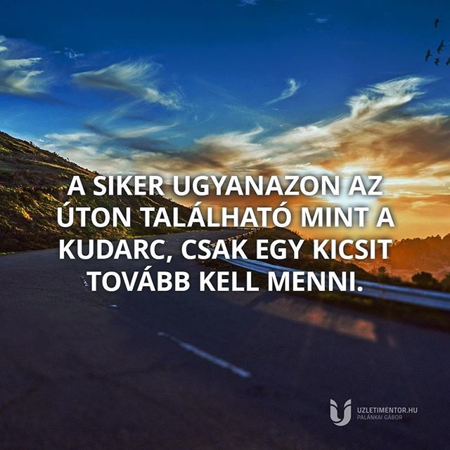 A siker ugyanazon az úton található