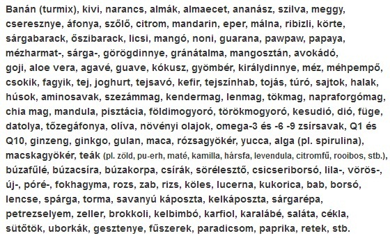 Gyümölcsök-zöldségek, egyebek teljes