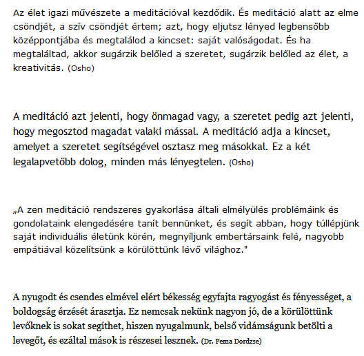 Az élet igazi művészete a meditációval kezdődik