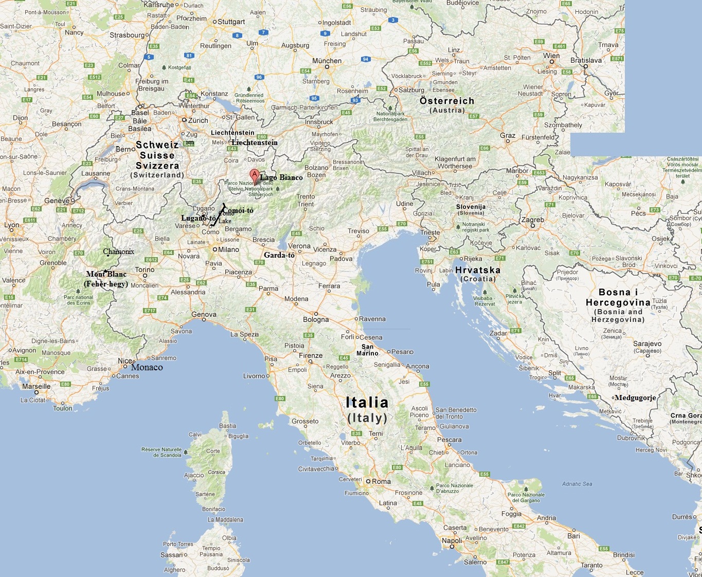 mont-blanc--comoi-es-garda-to--bianco-lago--medgugorje