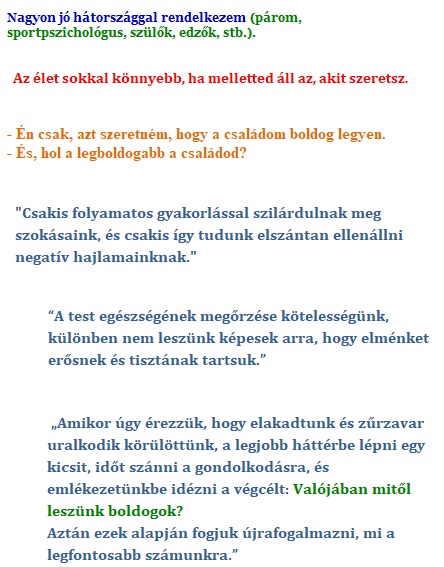 Jó hátország - Szerető kapcsolat - -Gyakorlás - Tisztaság - Mitől leszel boldog