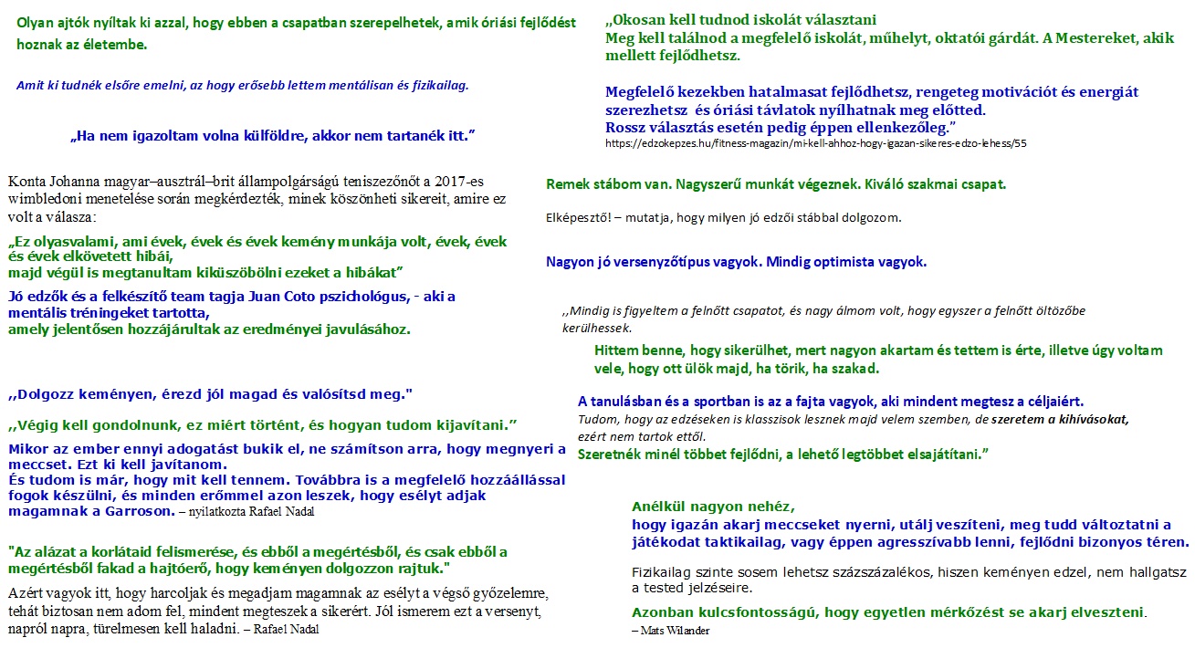 Munka - Jó táb - Fejlődés - Akarat