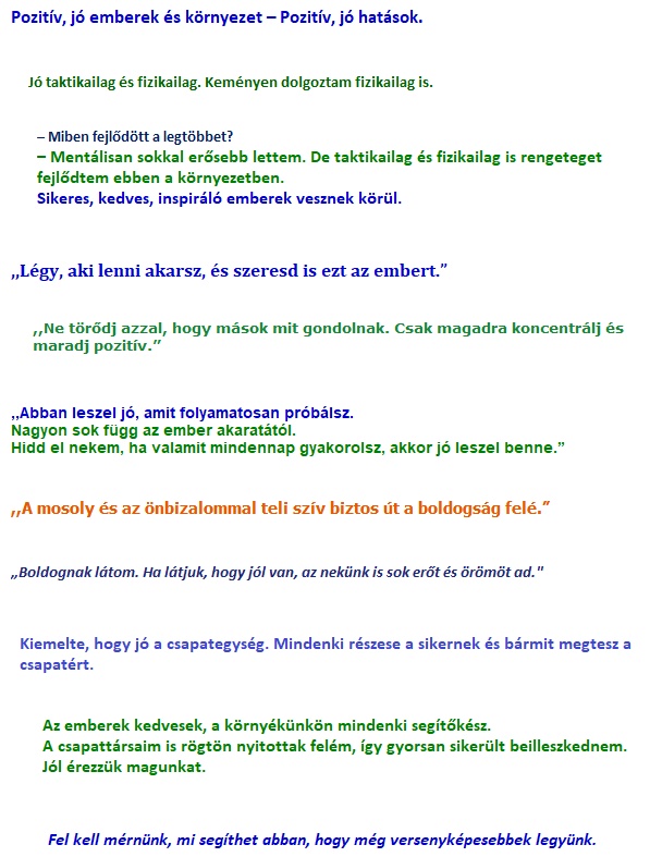 Pozitív, jó emberek, környezet, munka, csapat-egység - Fejlődés - Mosoly
