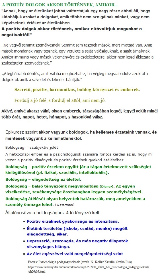 Általánosítva a boldogsághoz kell