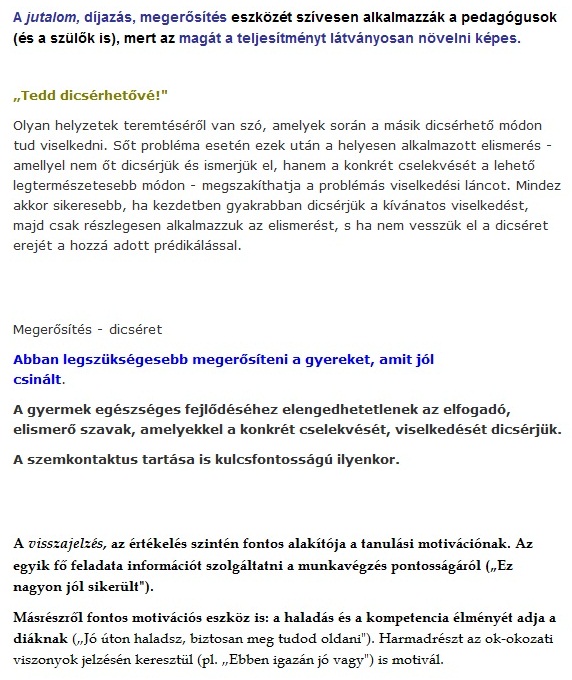 dicseret---visszajelzes