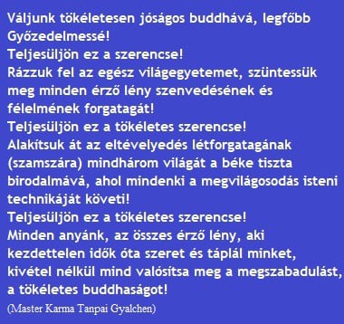 Váljunk buddhává
