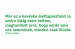 megtapasztaltam